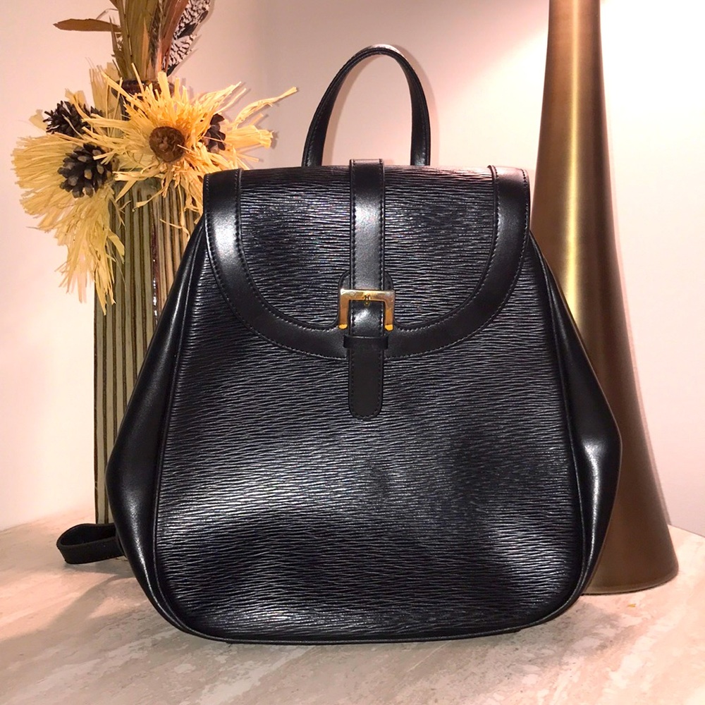 Black Leather Backpack!